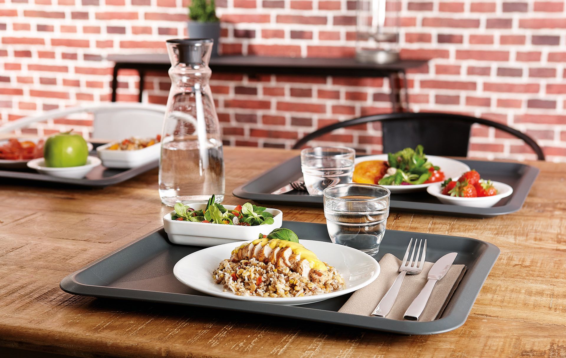Restaurant plate collection