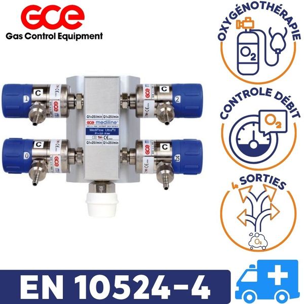 Bloc d'urgence 4 sorties Mediflow Ultra II
