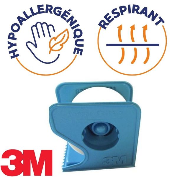 Sparadrap Micropore hyppoallergénique blanc 3M - 2,5 cm x 9,14 m