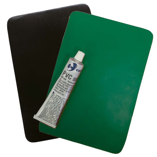 KIt réparation PVC vert/Noir pour attelles et matelas 