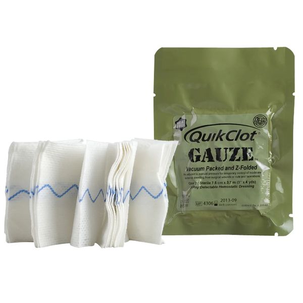 Pansement hémostatique QuikClot Combat Gauze