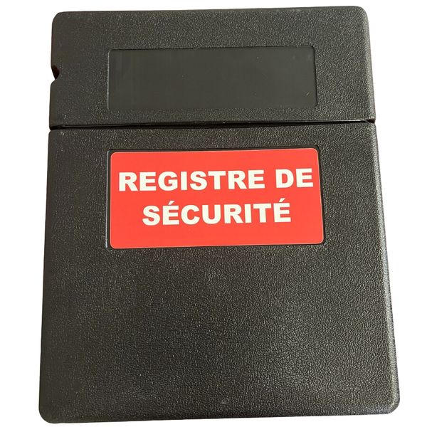 Boîte à registre noire PVC
