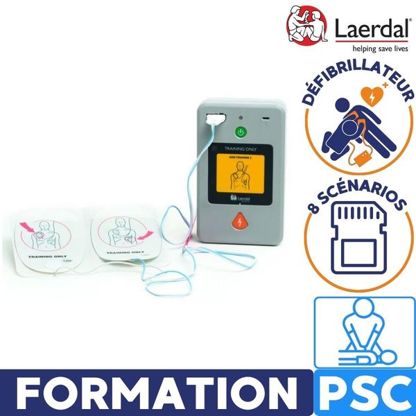 défibrillateur de formation psc 8 scenarios configurable laerdal