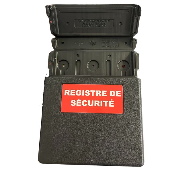 Boîte à registre noire PVC