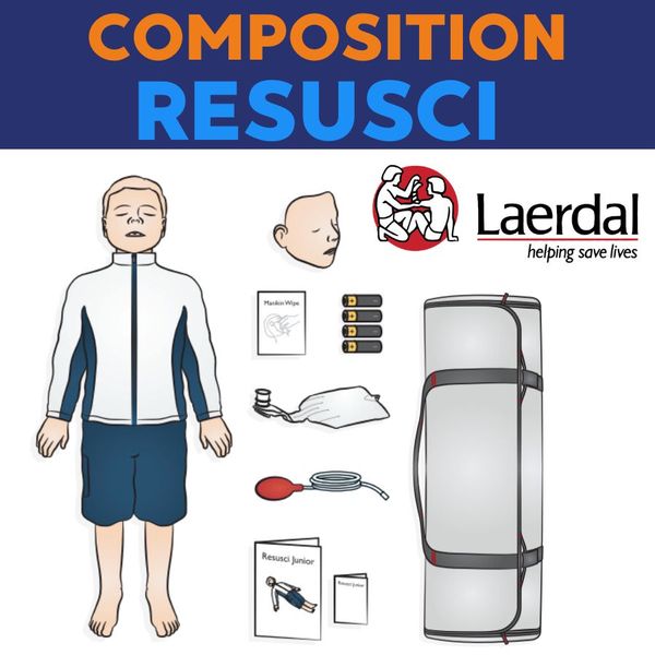 Mannequin secourisme Resusci Junior Laerdal QCPR