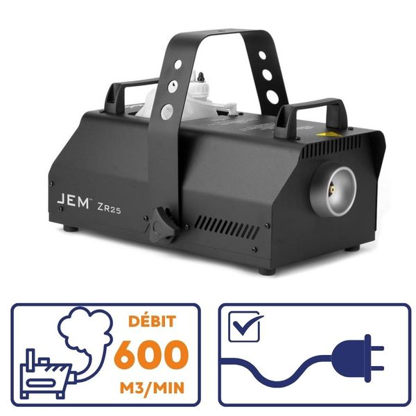 Machine à fumée 1150w Jem ZR 25 avec réservoir 2,5L