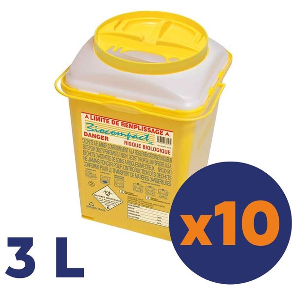 Collecteur Biocompact 3 L - Lot de 10