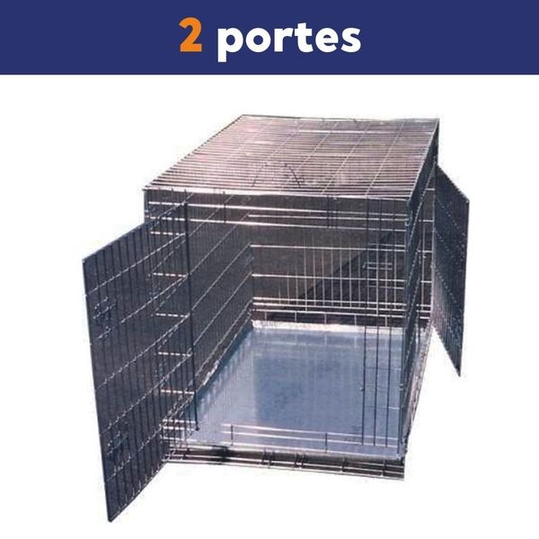 Cage de transport pour chien en acier