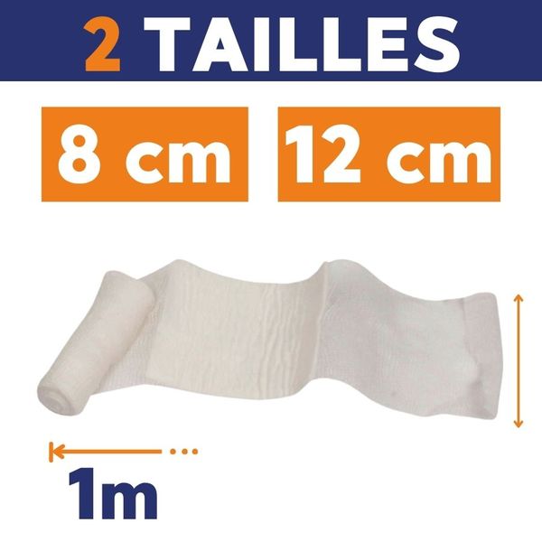 Pansement compressif stérile blanc - Lot de 5