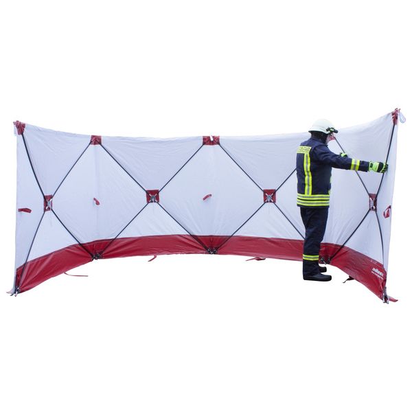 Écran de protection mobile 4 pans 180 x 180 cm