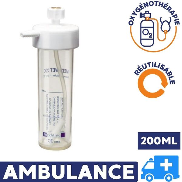 Humidificateur 200 ml Mediwet réutilisable