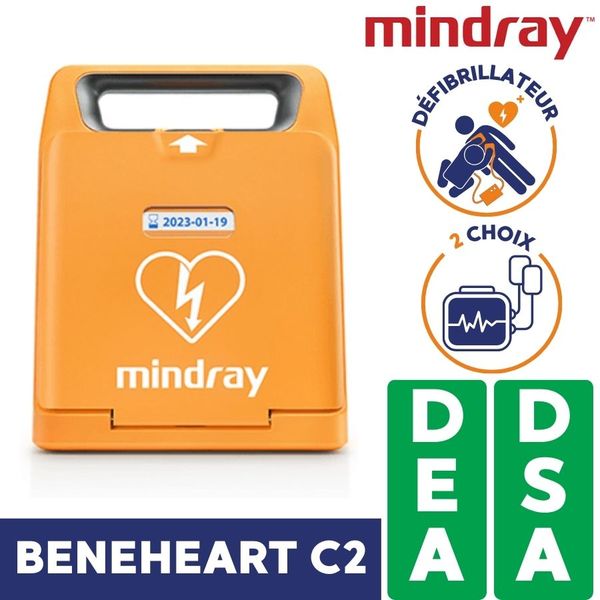 2 choix de défibrillateur mindray beneheart c2 dea et dsa