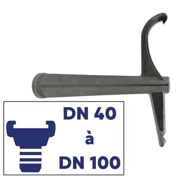 Clé tous services DN 40 à DN 100