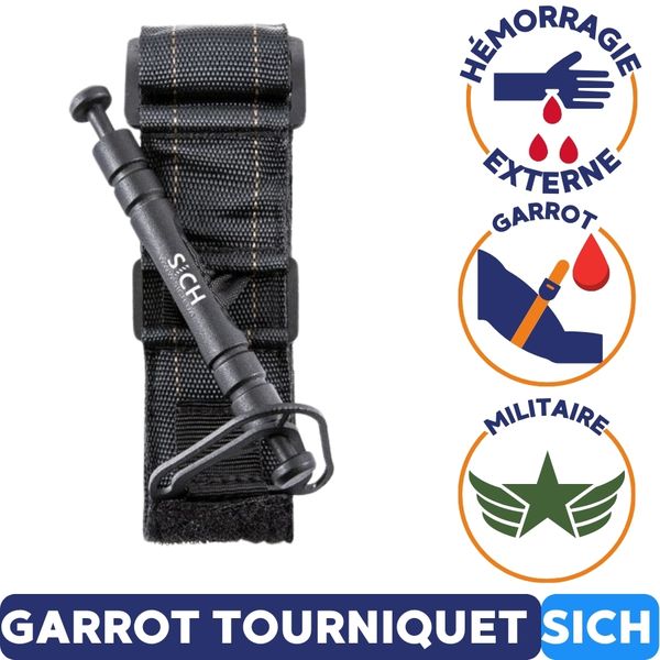 garrot tourniquet militaire sich pour hémorragie externe 