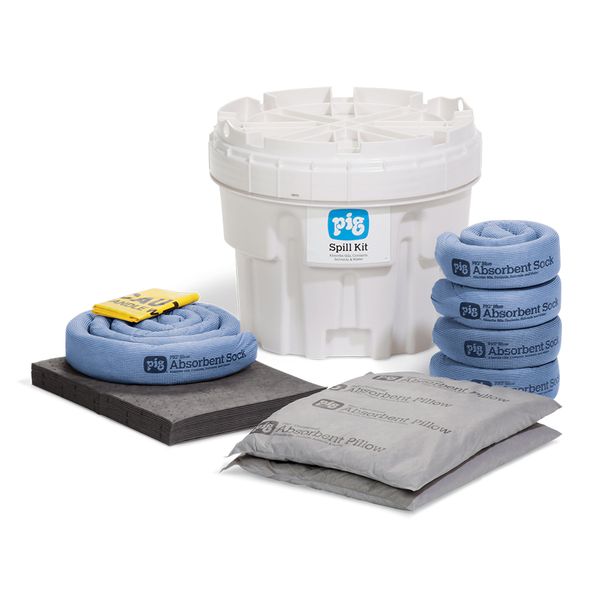 Kit d'intervention anti déversement absorption 46 L