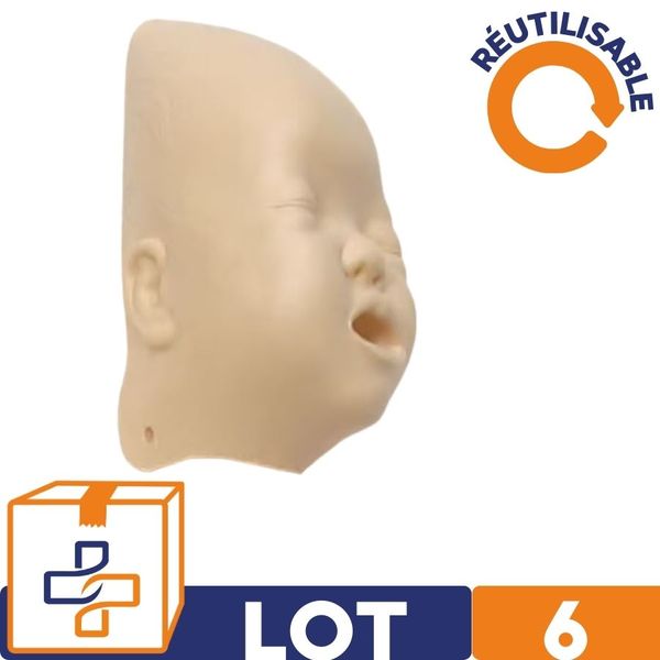 Masque mannequin Laerdal Baby Anne et Little Baby - Par 6