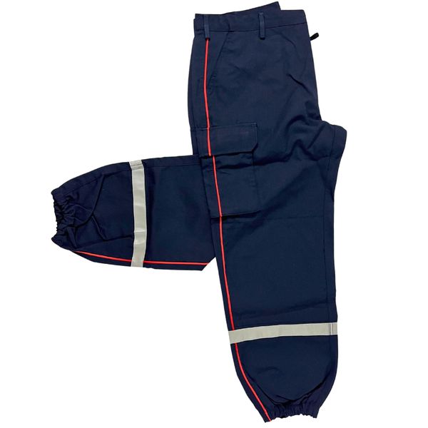 Pantalon F1 bleu marine antistatique 50 aramide 50 viscose