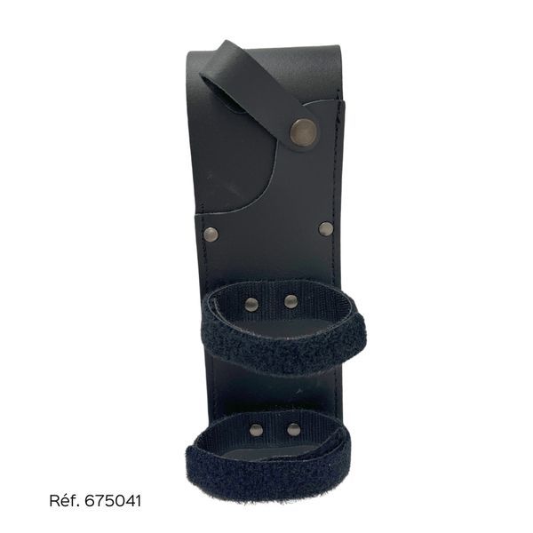 Attache ceinture porte outils en cuir pour pompier