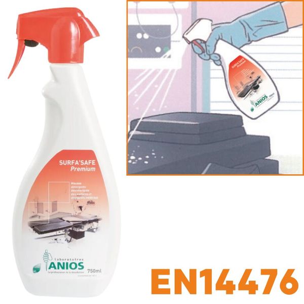 Surfa Safe Premium Anios EN14476 - Aerosol 750ml