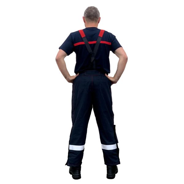 Surpantalon niveau 1 bleu bandes grises