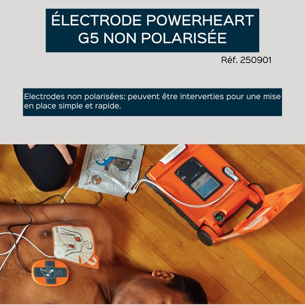 Electrodes Adulte Powerheart G5 - la paire