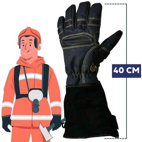 Gants de protection feu Rostaing Attack label sécurité civile