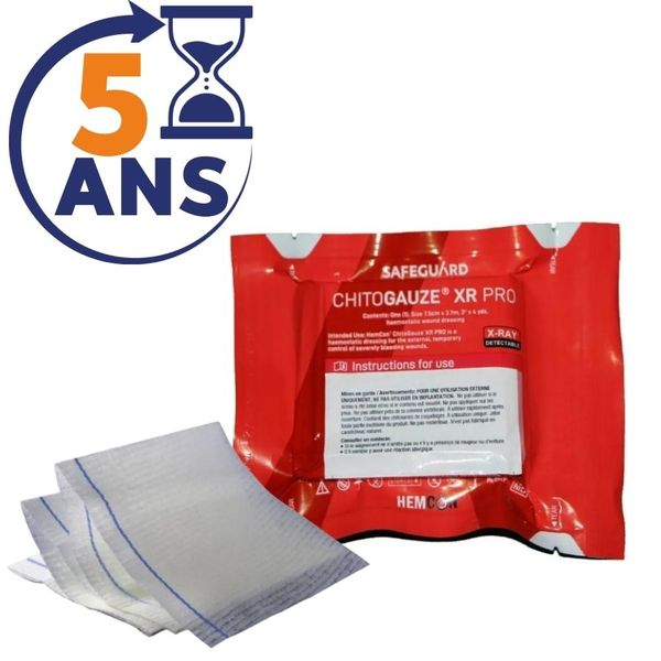 Pansement hémostatique ChitoGauze XR Pro antimicrobien