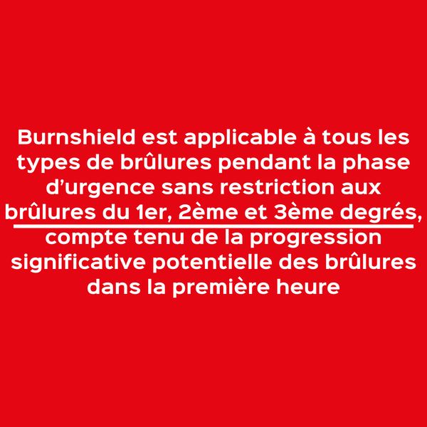 Compresse brulure Burnshield pour membre