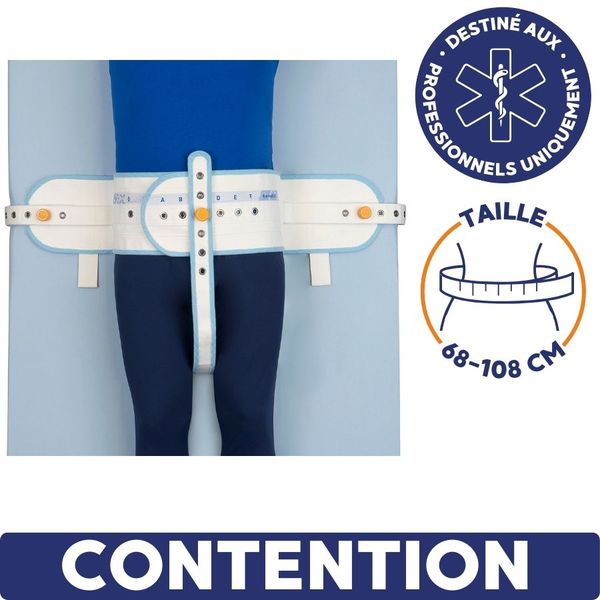 Ceinture de contention abdominale au lit,maintien pelvien et système fermeture