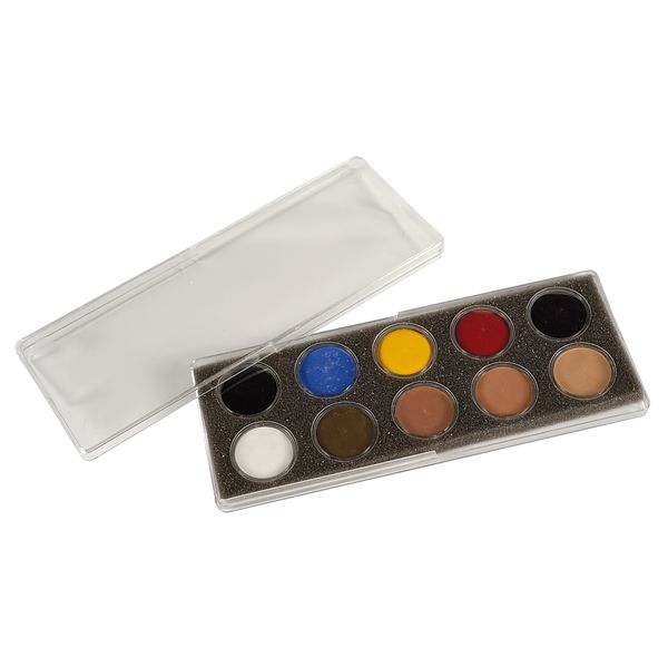 Fard crème pour maquillage de secourisme - Palette de 10 couleurs