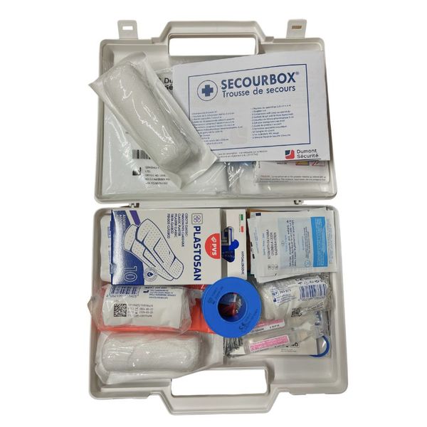 Trousse de secours 4 personnes remplie - Polypropylène