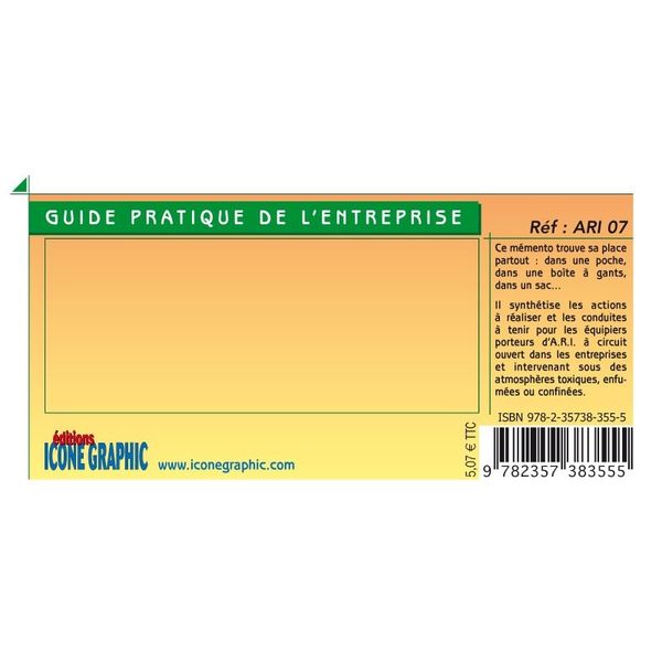 Guide pratique pour utilisation appareils respiratoires isolants