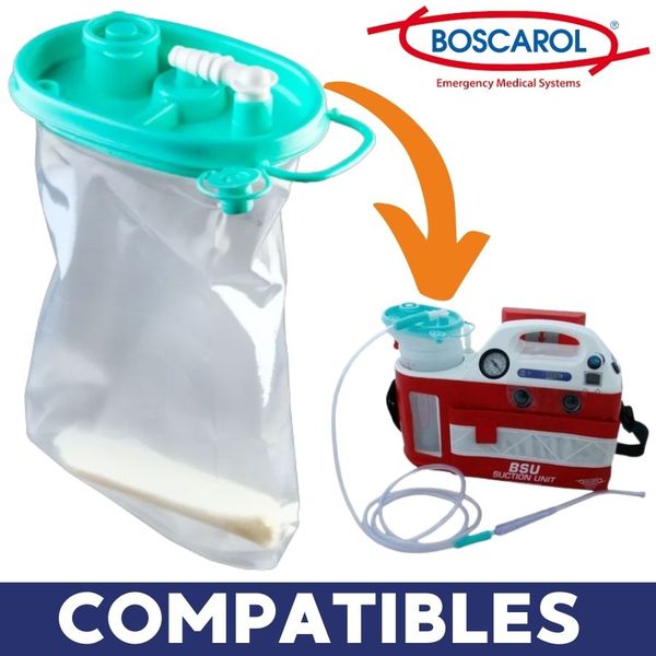 poche d'aspiration compatible avec aspirateur de mucosité boscarol
