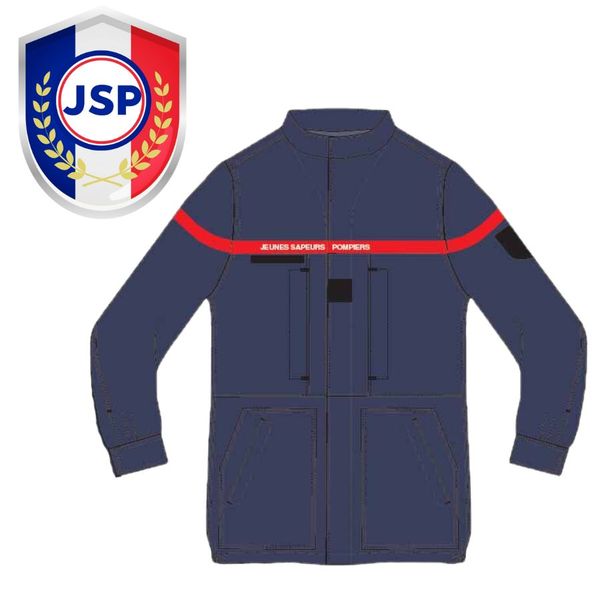 Veste JSP TSI polyester coton bleu marine