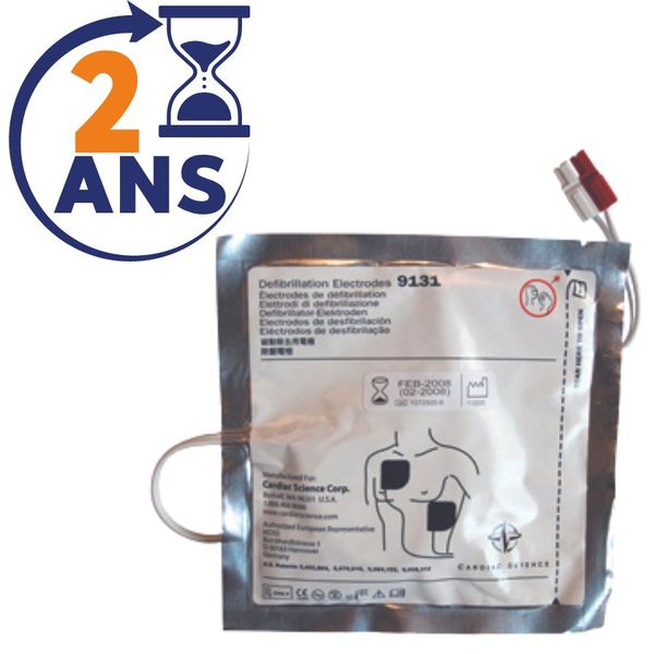 Electrodes adulte défibrillateur Power Heart Aed G3 - Paire de 2