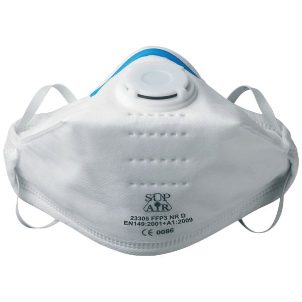 Masque de protection pliable à soupape de type FFP3D NR SL - Lot de 20