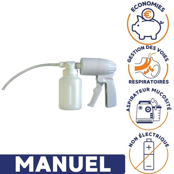 Aspirateur de mucosités manuel 300 ml – Adulte et enfant