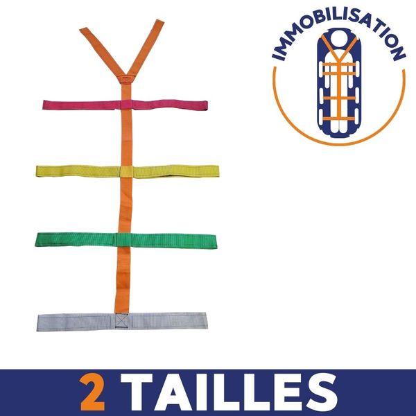 2 tailles sangles de maintien​ pour immobilisation 