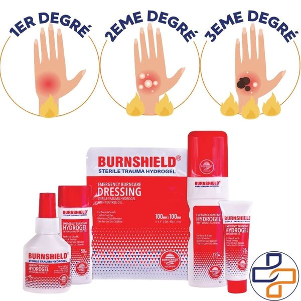 Sachet gel brulure Burnshield - Lot de 25