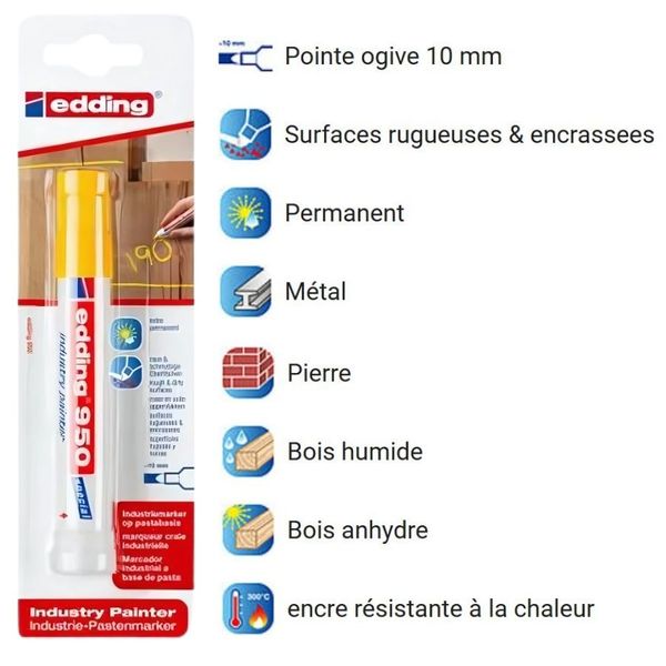 Crayon marqueur pour surfaces lisses