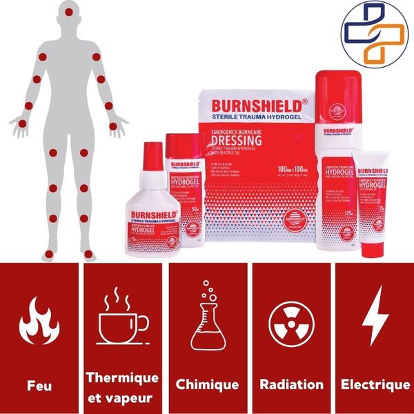 Sachet gel brulure Burnshield - Lot de 25