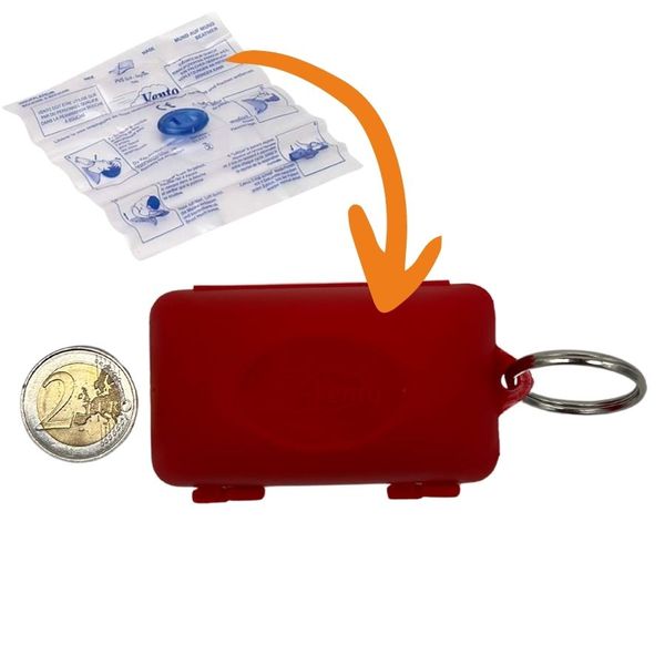 Masque bouche à bouche avec porte clé rigide - Lot de 500