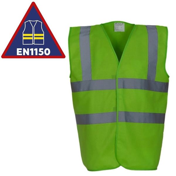 Gilet haute visibilité Yoko couleur fluo citron vert lime EN1150