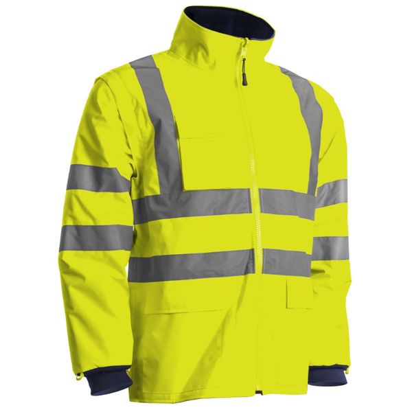 Parka haute visibilité 4 en 1 - Jaune fluo