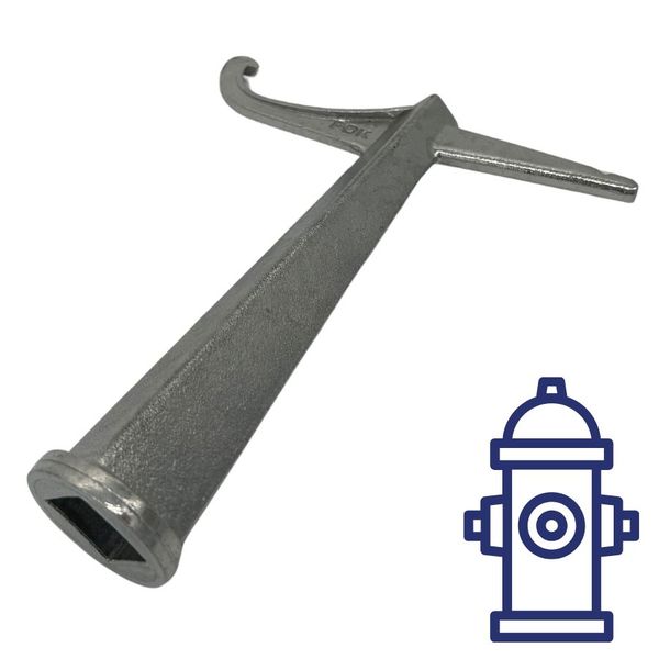 Clé raccord pompier pour bouche d'incendie