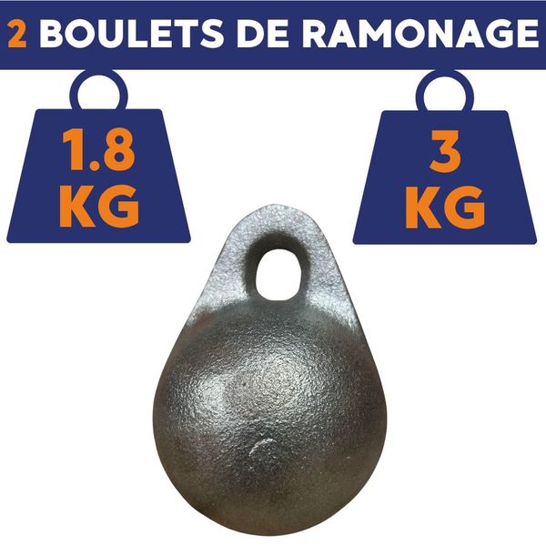 Matériel de ramonage professionnel en acier plat trempé