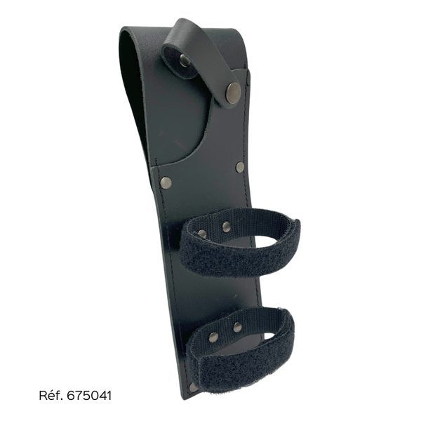 Attache ceinture porte outils en cuir pour pompier