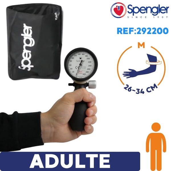 Tensiomètre manopoire Lian Nano spengler brassard adulte taille m