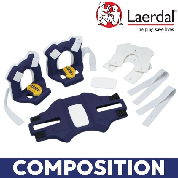 composition Immobilisateur de tête pour plan dur laerdal