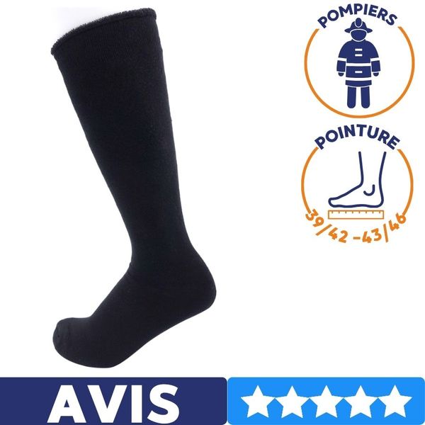 chaussette pompier pointure 39 à 46
